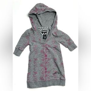 Hurley Hooded Dress Girl/Toddler Size 2T Skateboard Surf Snowboard